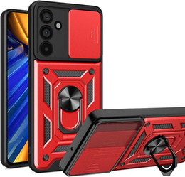 Θήκη για Samsung Galaxy M55 5G, CamShield Slide, κόκκινη