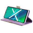 θήκη πτερύγιο για Samsung Galaxy S22+ Plus 5G, Wallet Pocket Zipper Lace, μωβ