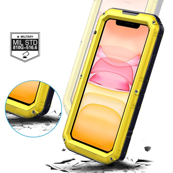 Θωρακισμένη θήκη για iPhone 11, R-JUST, κίτρινη