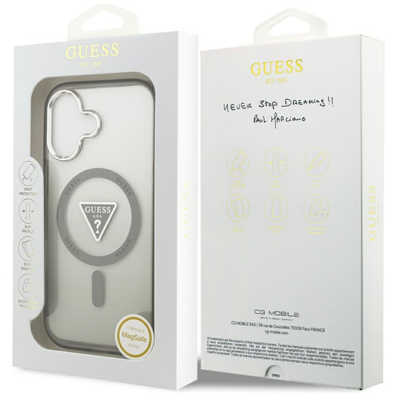 GUESS IML Gradient Triangle Logo MagSafe θήκη για iPhone 17