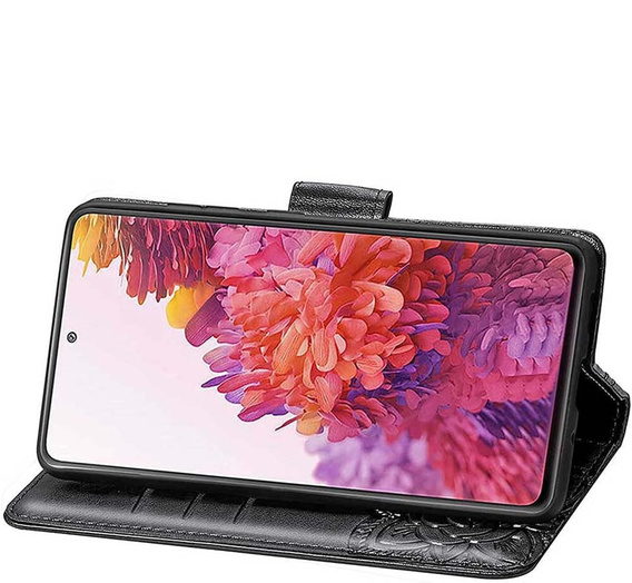 Θήκη με πτερύγιο για Realme Note 50, Butterfly, μαύρη