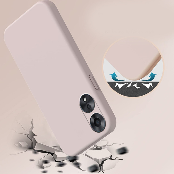 Θήκη για Oppo A78 5G, Silicone Lite, ροζ