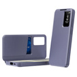 Αναδιπλούμενη θήκη για Samsung Galaxy S22, Smart View Wallet, μωβ