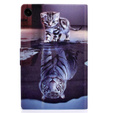 Θήκη για Samsung Galaxy Tab A9 X110 / X115, cat and tiger
