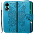 Θήκη με πτερύγιο για Oppo A98 5G, Butterfly, μπλε