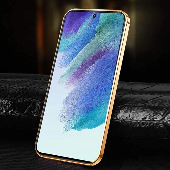 Θήκη για Samsung Galaxy S21 FE 5G, Cowhide Leather, μαύρη