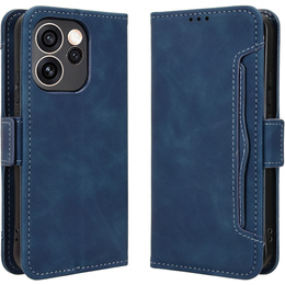 Θήκη με πτυσσόμενο καπάκι Card Slot για Oppo Reno 15 Pro, μπλε