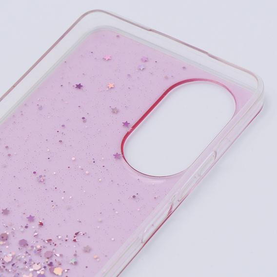 Θήκη για Oppo A58 4G, Glittery, ροζ