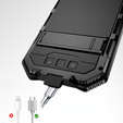 Θωρακισμένη θήκη για iPhone 16E, R-JUST, μαύρη