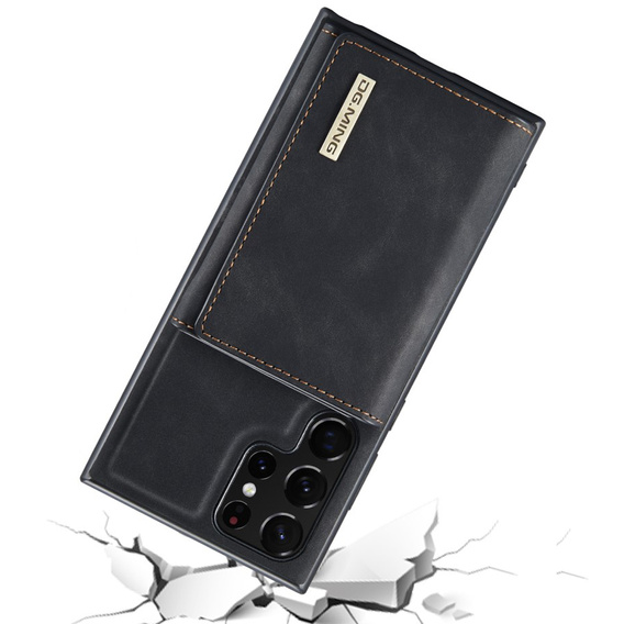 Θήκη για Samsung Galaxy S22 Ultra 5G, DG.MING 2in1, μαύρη