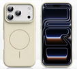 Θήκη σιλικόνης για iPhone 17 Pro, για MagSafe, αντικραδασμική, μπεζ