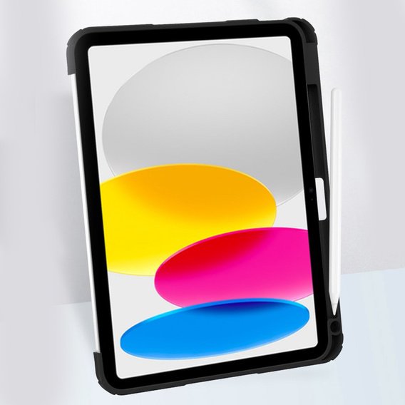 Θήκη για iPad 10.9 2022 10 Gen, Smartcase Hybrid, με χώρο για γραφίδα, μαύρη