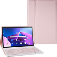 Θήκη + πληκτρολόγιο Lenovo Tab M10 Plus Gen 3 TB-125F TB-128F, ροζ rose gold