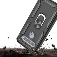 θωρακισμένη θήκη για LG K61, Nox Case Ring, μαύρη