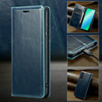 Θήκη με πτερύγιο για Samsung Galaxy S23, ERBORD Waxy Wallet, μπλε