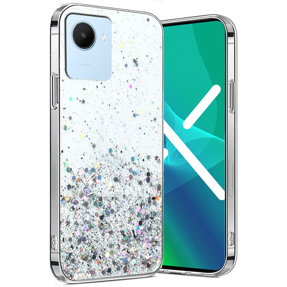 Θήκη για Realme C30 / Narzo 50i Prime, Glittery, διαφανής