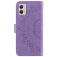 Θήκη με πτερύγιο για Motorola Moto G53 5G, Mandala, μωβ
