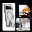 Υβριδική θήκη Fusion για Google Pixel 10 Pro XL, για MagSafe, με βάση, γκρι