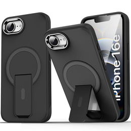 Θήκη για Iphone 16E, Kickstand Matt Case, για MagSafe, μαύρη