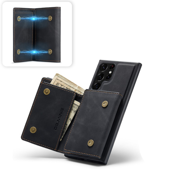 Θήκη για Samsung Galaxy S22 Ultra 5G, DG.MING 2in1, μαύρη