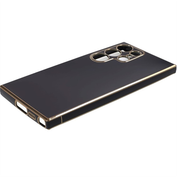 Θήκη για Samsung Galaxy S24 Ultra, Glamour CamShield, μαύρη