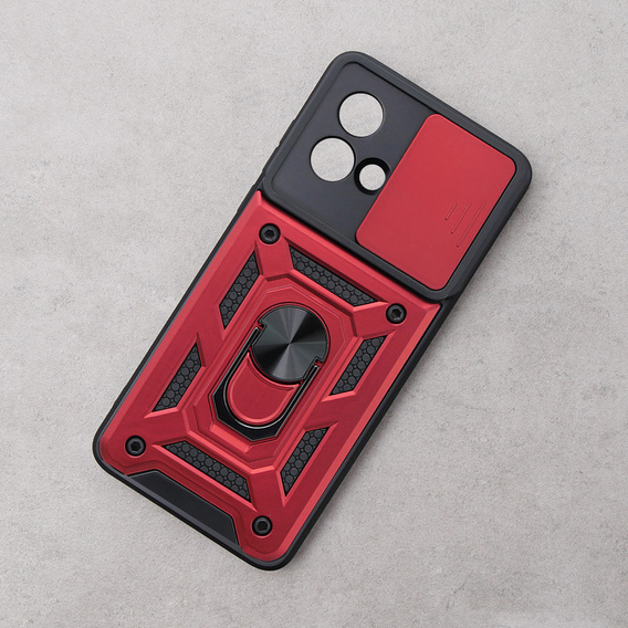 Θήκη για Motorola Moto G84 5G, CamShield Slide, κόκκινο