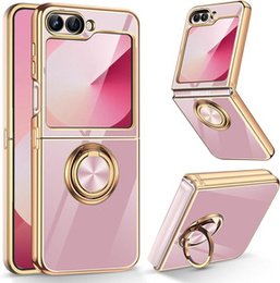 Θήκη για Samsung Galaxy Z Flip7 FE / Z Flip6, Electro Ring, μωβ