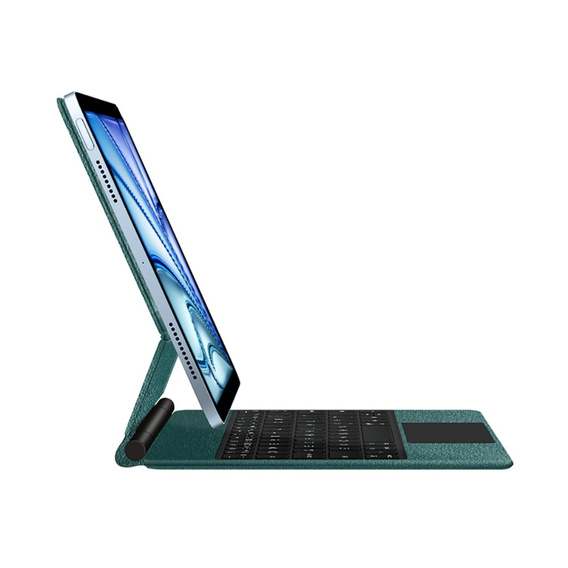 Θήκη πληκτρολογίου για iPad Air 11" 2024, Magnetic Keyboard Touchpad, πράσινη
