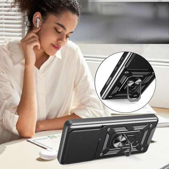 Θήκη για Honor 400 Lite, CamShield Slide, μαύρη