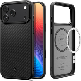 Θήκη Spigen Enzo Aramid MagSafe για iPhone 17 Pro Max, μαύρο ανθρακί