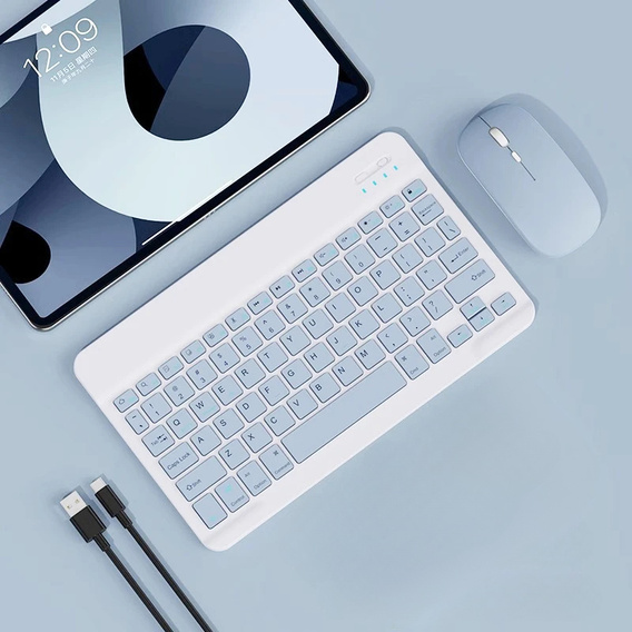 Θήκη + πληκτρολόγιο Apple iPad Pro 11" 5 gen. 2024, Leather Pen Slot TouchPad, μαύρη
