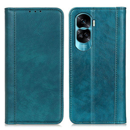 Θήκη για Honor 90 Lite 5G, Wallet Litchi Leather, πράσινη