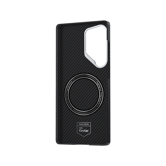 θήκη BENKS Kevlar για Samsung Galaxy S25 Ultra, για MagSafe, Carbon Fiber, μαύρη