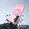 Θήκη με βάση για MagSafe για Samsung Galaxy A57 5G, ροζ