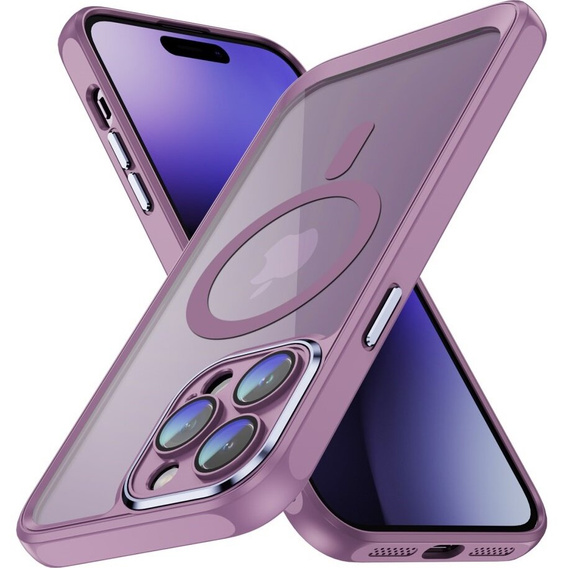 Θήκη για iPhone 14 Pro Max, ERBORD Impact Guard, MagSafe, μωβ