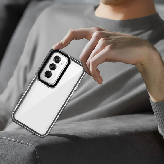 Θήκη για Oppo A80, Fusion Hybrid, διαφανής / μαύρη