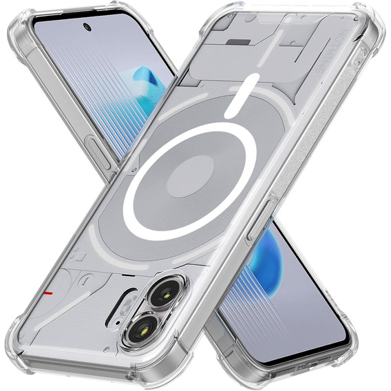 Θήκη για Nothing Phone 2, Fusion Hybrid, για MagSafe, διαφανής