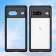 Θήκη για Google Pixel 7 5G, Fusion Hybrid, με προστασία κάμερας, διαφανής / μαύρη