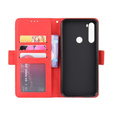 Θήκη με πτερύγιο για Xiaomi Redmi Note 8T, Card Slot, κόκκινη