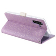 θήκη πτερύγιο για Samsung Galaxy A54 5G, Wallet Pocket Zipper Lace, μωβ