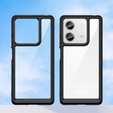 Θήκη για Xiaomi Redmi Note 13 5G, Fusion Hybrid, διαφανής / μαύρη
