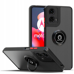 Θήκη για Motorola Moto G24 / G24 Power / G04, Frosted Ring, μαύρη