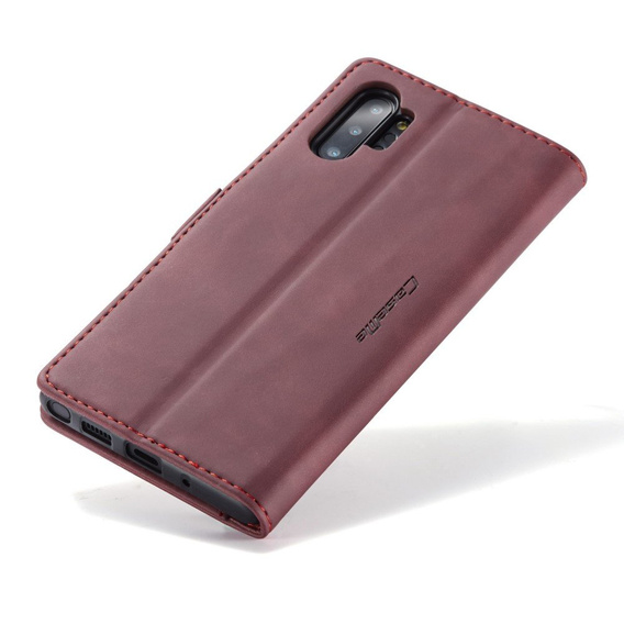 θήκη CASEME για Samsung Galaxy Note 10 Plus/5G, Leather Wallet Case, κόκκινη