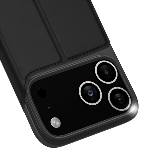 Θήκη Dux Ducis για iPhone 17 Pro, Skin Pro, με πτερύγιο, με υποδοχή για κάρτες, μαύρο