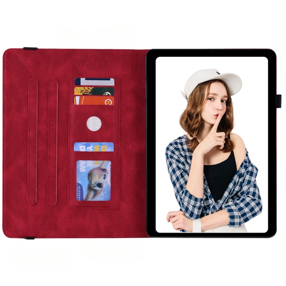 θήκη για το Lenovo Tab M9, Butterfly, κόκκινη