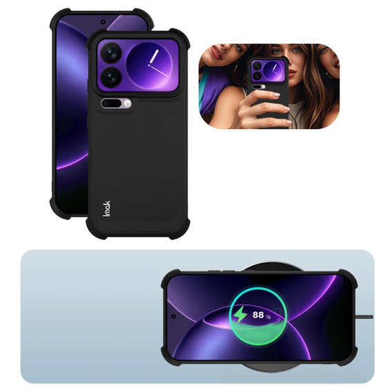 Θήκη IMAK Dropproof για Xiaomi 17 Pro, μαύρη