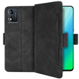 Θήκη με πτερύγιο για Motorola Moto E13, Card Slot, μαύρη