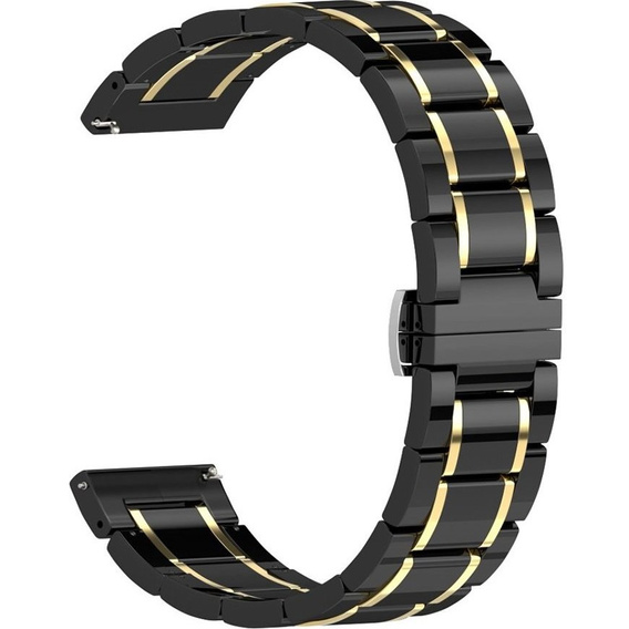 Bransoleta Ceramic z teleskopem 20mm, Black/Gold