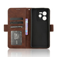 Θήκη με πτερύγιο για Realme GT 7 Pro, Card Slot, καφέ
