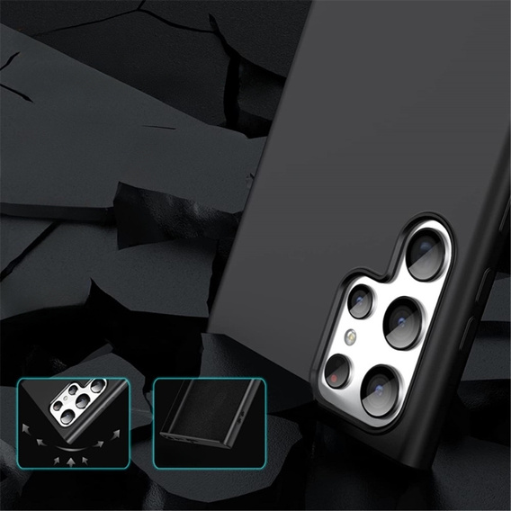 Θήκη για Samsung Galaxy S23 Ultra, Silicone MagSafe, μαύρη